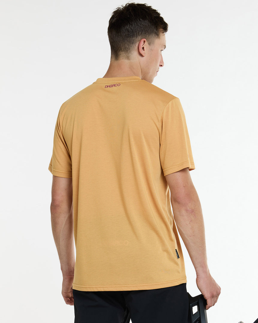 Mens Short Sleeve Tech Tee | Golden | Short Sleeves | MENS TOPS | DHaRCO | Image 3 of 6