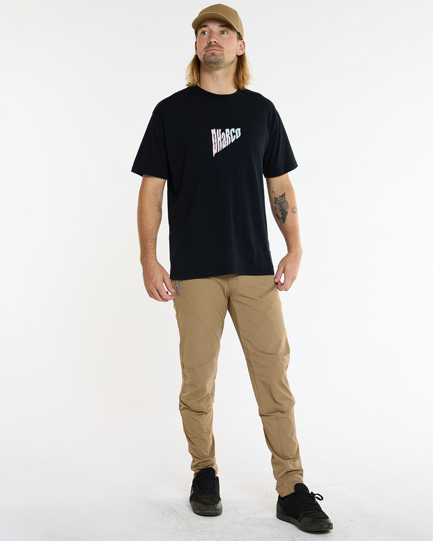 Mens Cotton Tee | Black | Short Sleeves | MENS TOPS | DHaRCO | Image 6 of 6