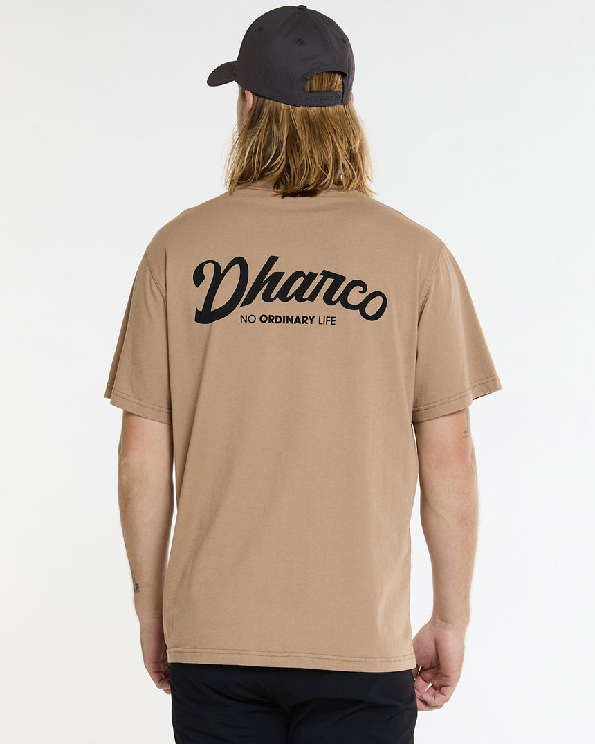 Mens Cotton Tee | Dust | Short Sleeves | MENS TOPS | DHaRCO | Image 3 of 6