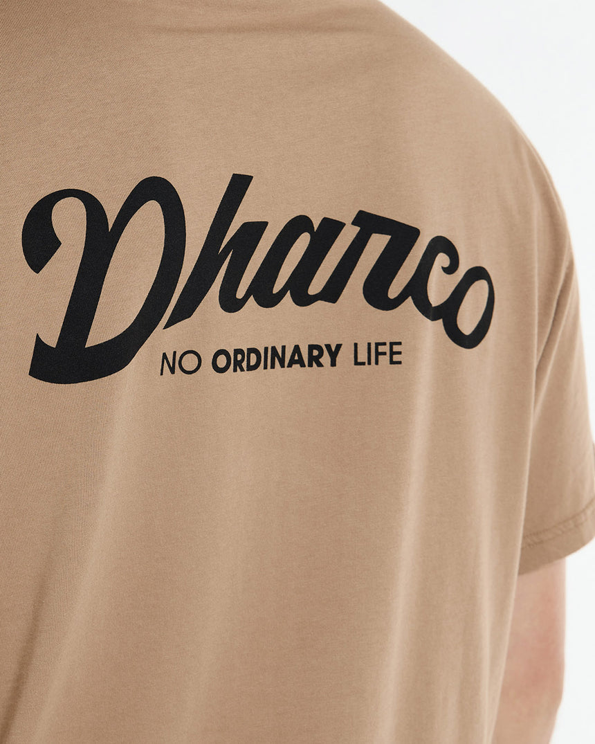 Mens Cotton Tee | Dust | Short Sleeves | MENS TOPS | DHaRCO | Image 5 of 6