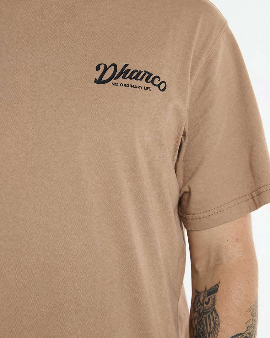 Mens Cotton Tee | Dust | Short Sleeves | MENS TOPS | DHaRCO | Image 6 of 6