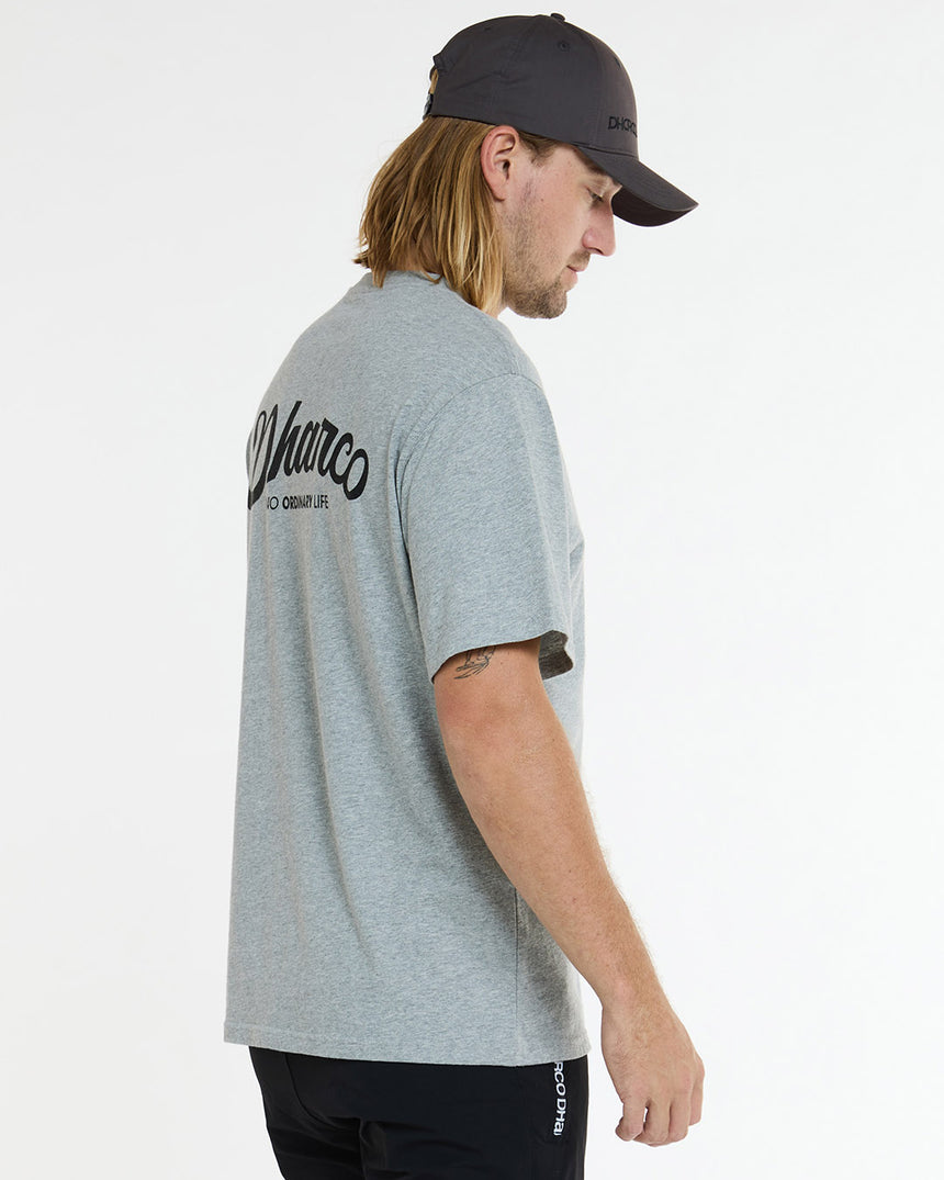 Mens Cotton Tee | Grey Marble | Short Sleeves | MENS TOPS | DHaRCO | Image 3 of 6