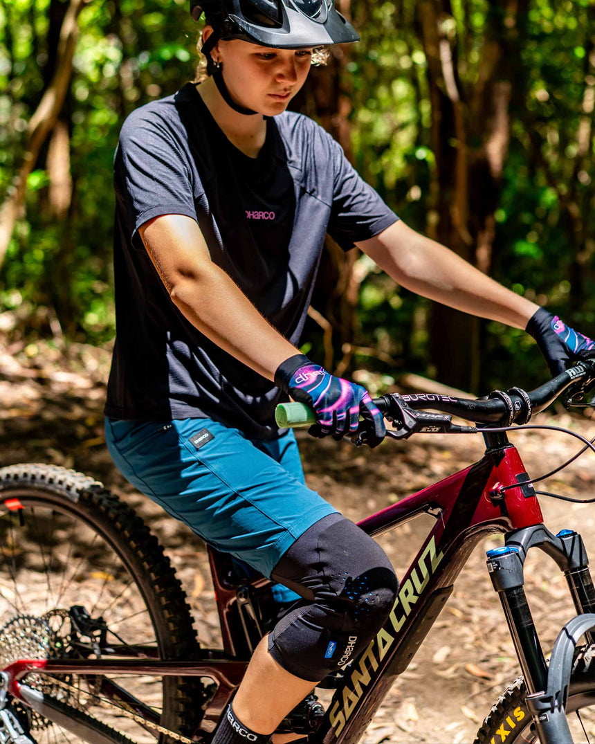 Womens Trail shorts | Morrocan Blue | Trail Shorts | WOMENS BOTTOMS | DHaRCO | Image 6 of 8
