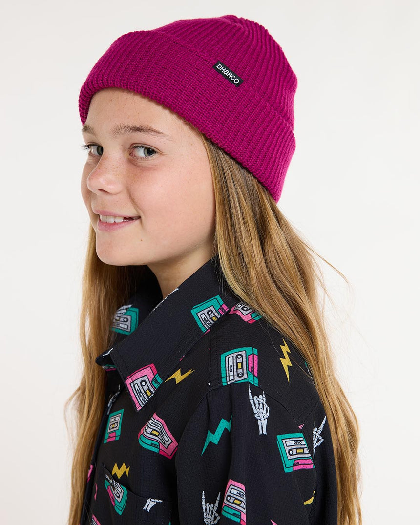Loose U-Knit Beanie | Sangria | Beanies | UNISEX ACCESSORIES | DHaRCO | Image 4 of 5