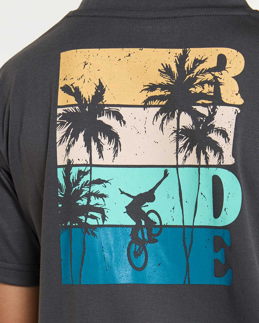 Youth Short Sleeve Tech Tee | Charcoal | Short Sleeves | YOUTH TOPS | DHaRCO | Image 5 of 6