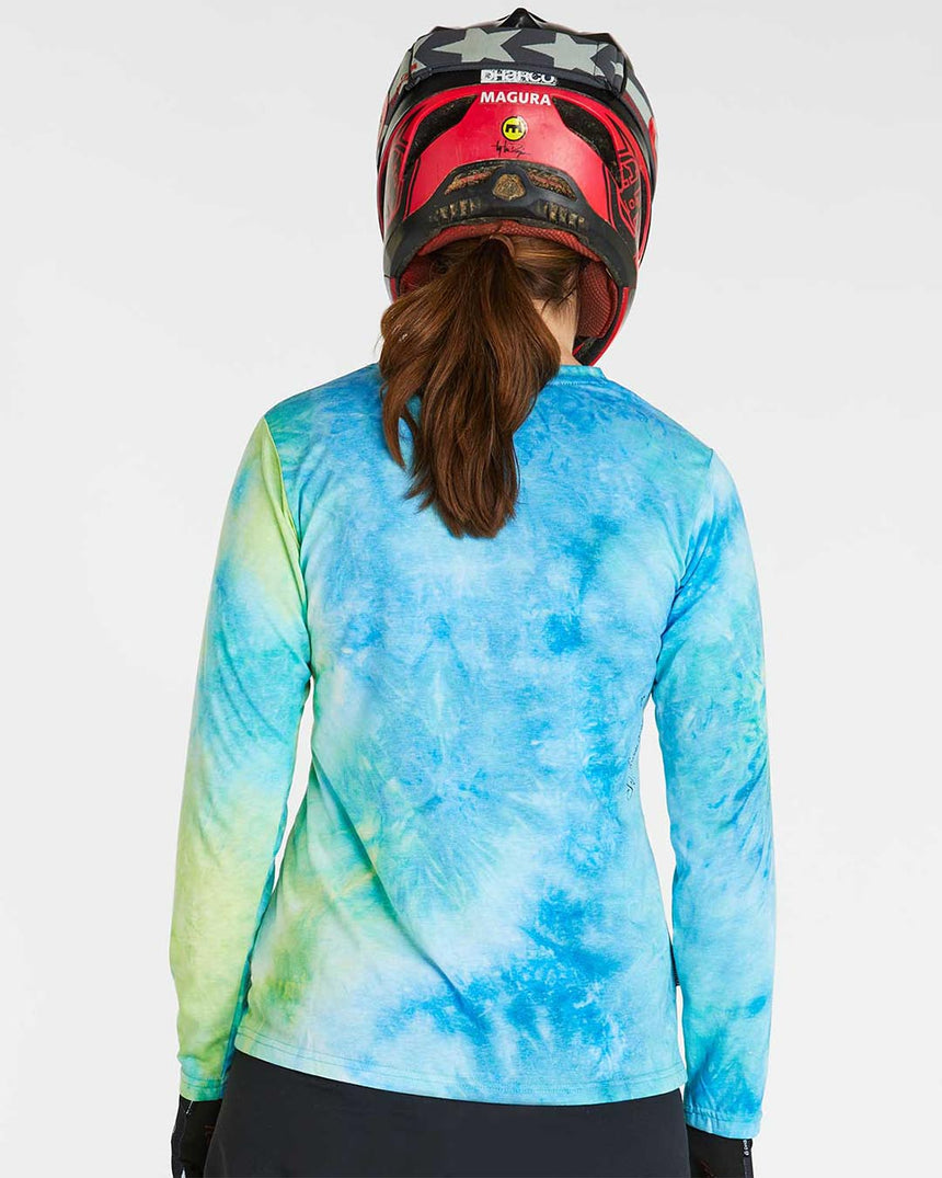 Womens Long Sleeve Tech Tee | Tie Dye | Long Sleeves | WOMENS TOPS | DHaRCO | Image 4 of 4