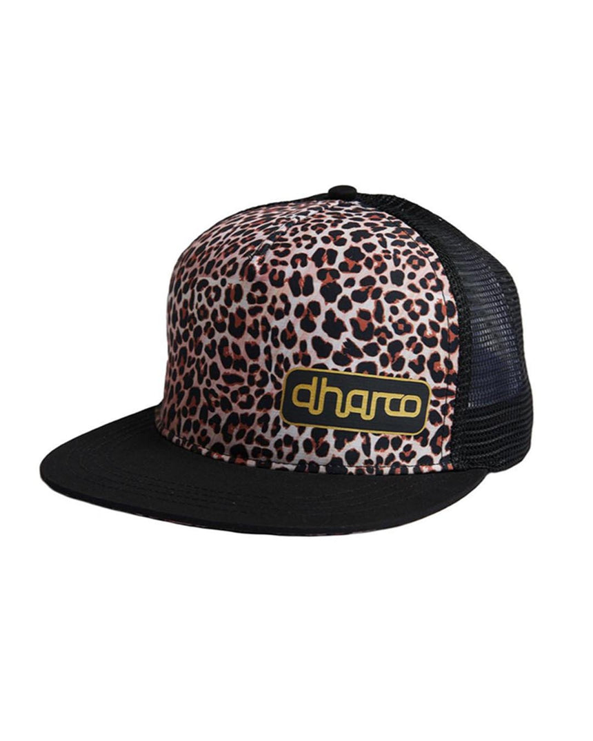 Flat Brim Trucker | Leopard | Caps | UNISEX ACCESSORIES | DHaRCO | Image 1 of 2