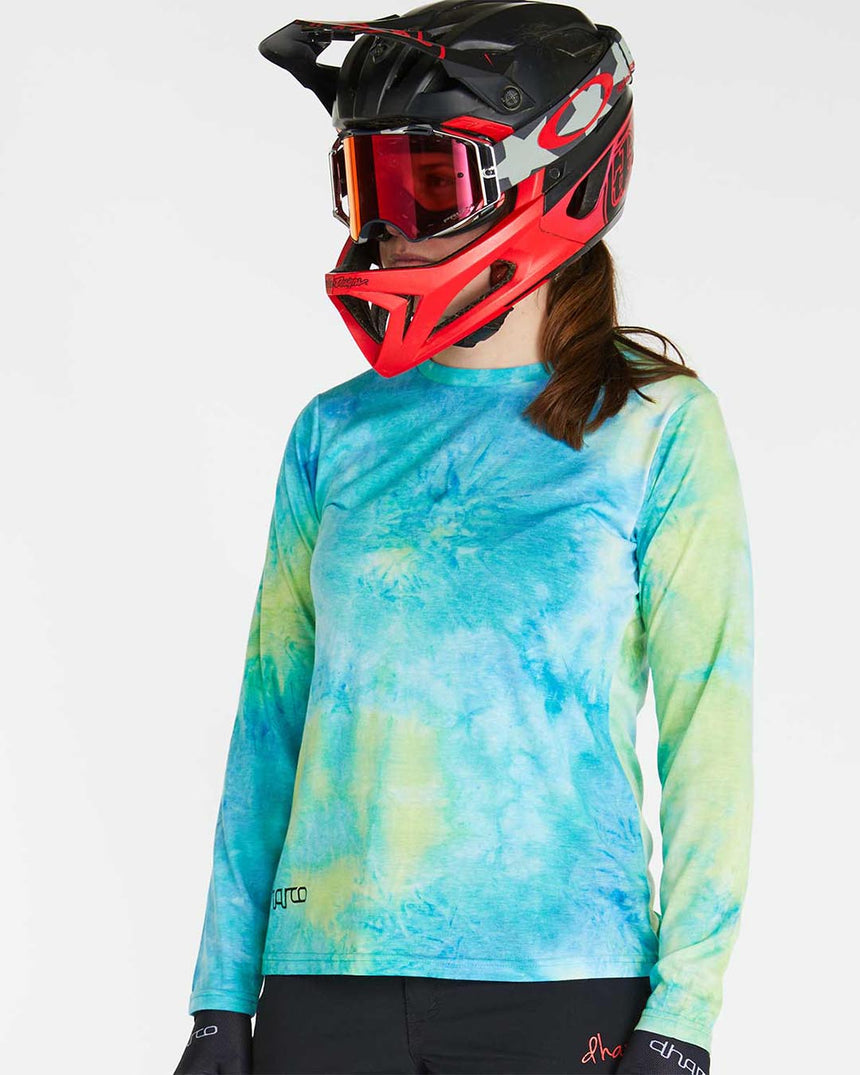 Womens Long Sleeve Tech Tee | Tie Dye | Long Sleeves | WOMENS TOPS | DHaRCO | Image 2 of 4