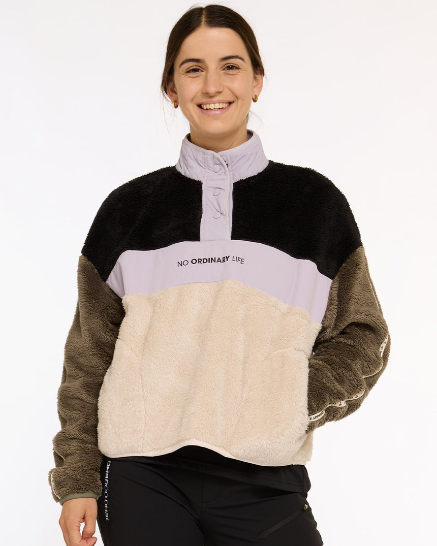 Womens Sherpa Half Zip Fleece | Triple Scoop | Sherpa | WOMENS TOPS | DHaRCO | Image 1 of 6