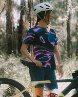 QOM Bib | Morrocan Blue/Aurora | Bibs | WOMENS BOTTOMS | DHaRCO | Image 9 of 10