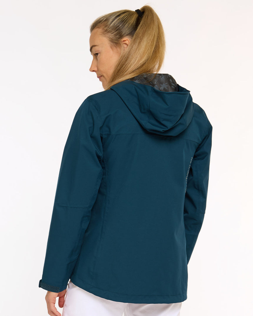 Womens Rain Jacket | Morrocan Blue | Rain Jacket | WOMENS TOPS | DHaRCO | Image 2 of 6