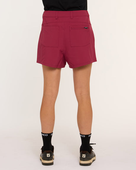 Womens Pit Shorts | Sangria | Pit Shorts | WOMENS BOTTOMS | DHaRCO | Image 2 of 8