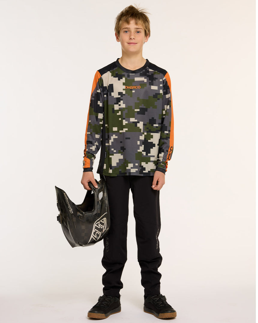 Youth Gravity Jersey | Ice-T Camo Signature Edition | Long Sleeves | YOUTH TOPS | DHaRCO | Image 3 of 8