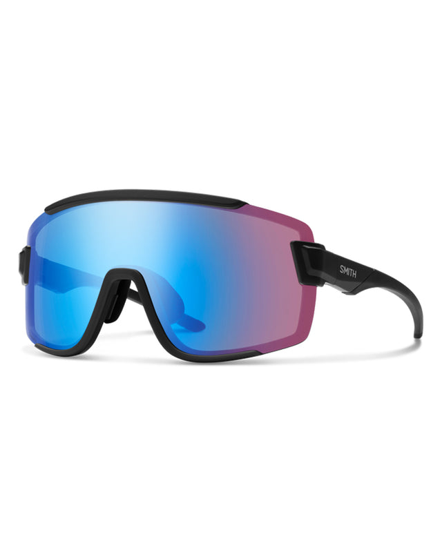 Smith Wildcat Matte Black w/ ChromaPop Low Light Rose Blue Mirror | UNISEX ACCESSORIES | DHaRCO | Image 1 of 3