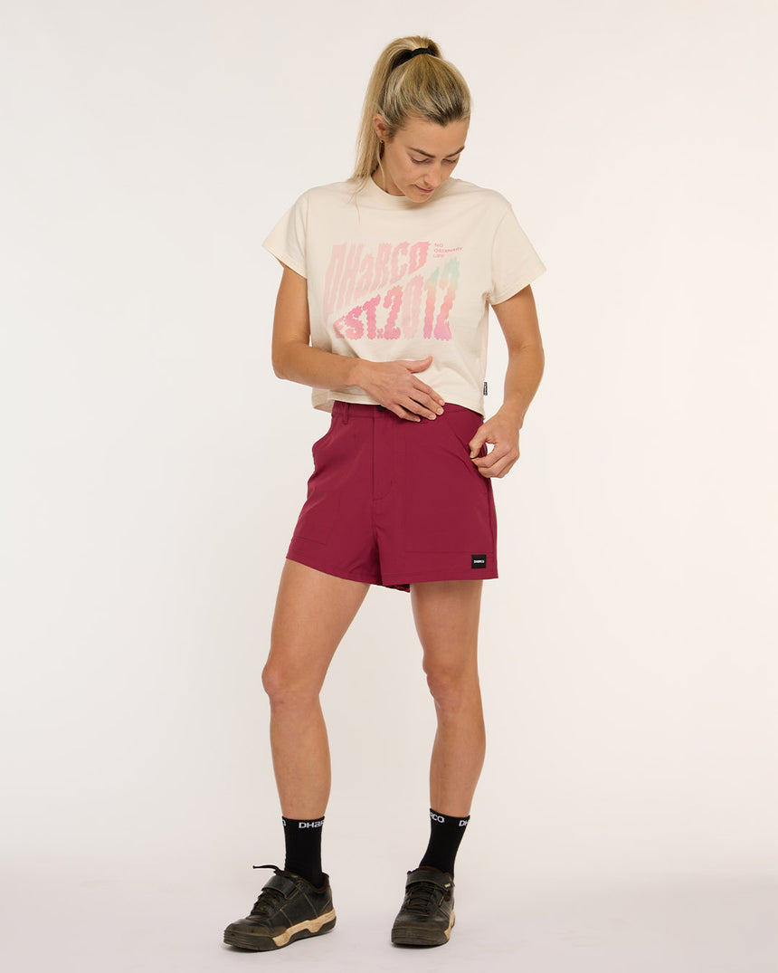 Womens Pit Shorts | Sangria | Pit Shorts | WOMENS BOTTOMS | DHaRCO | Image 5 of 8