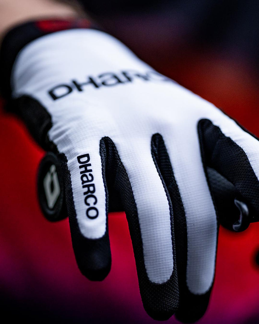 Mens Race Glove | White | MENS GLOVES | DHaRCO | Image 3 of 4