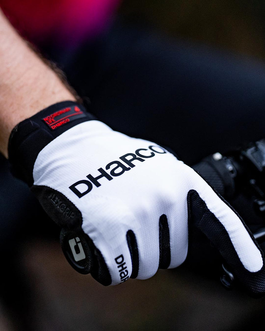 Mens Race Glove | White | MENS GLOVES | DHaRCO | Image 4 of 4