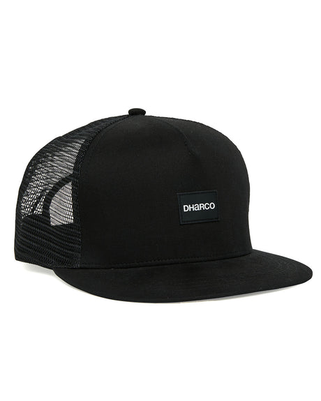 Flat Brim Trucker | Midnight | Caps | UNISEX ACCESSORIES | DHaRCO | Image 1 of 3