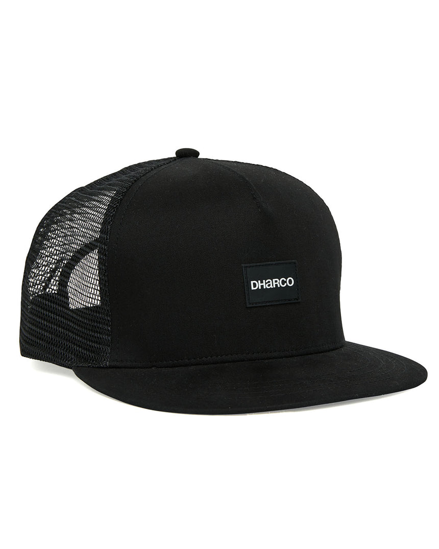 Flat Brim Trucker | Midnight | Caps | UNISEX ACCESSORIES | DHaRCO | Image 1 of 3
