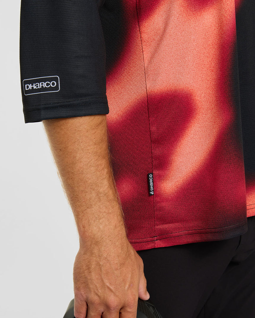 Mens 3/4 Sleeve Jersey | Infrared | 3/4 Sleeves | MENS TOPS | DHaRCO | Image 6 of 8
