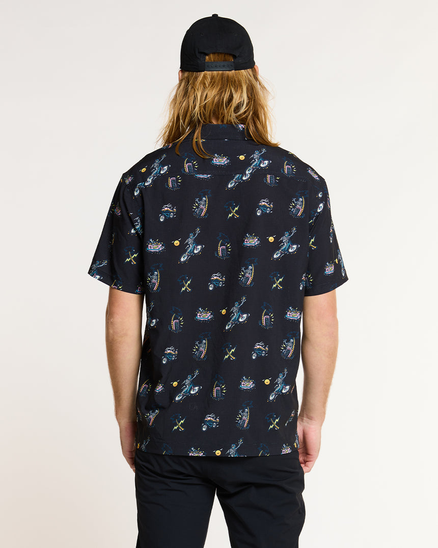 Mens Tech Party Shirt | Rippin & Sippin | Short Sleeves | MENS TOPS | DHaRCO | Image 2 of 4