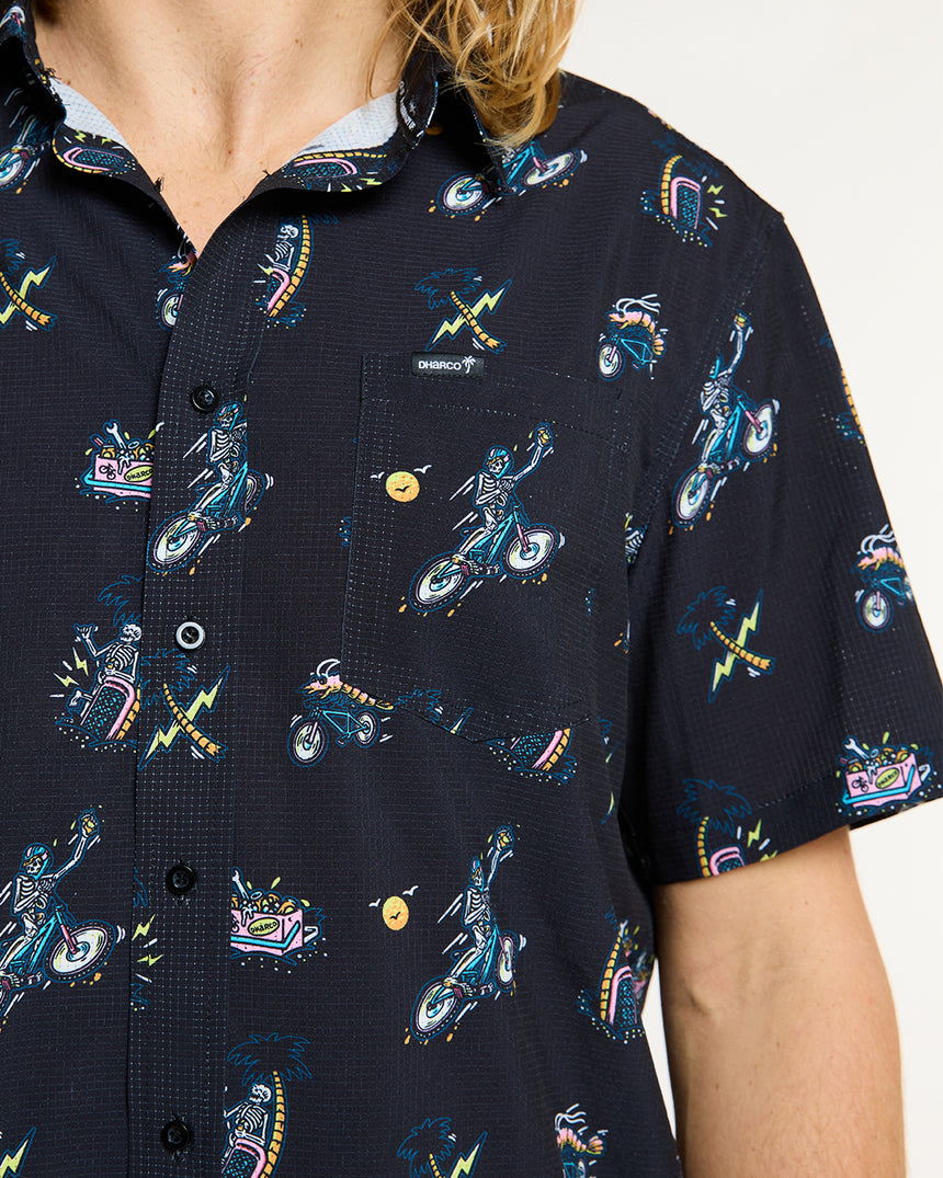 Mens Tech Party Shirt | Rippin & Sippin | Short Sleeves | MENS TOPS | DHaRCO | Image 4 of 4