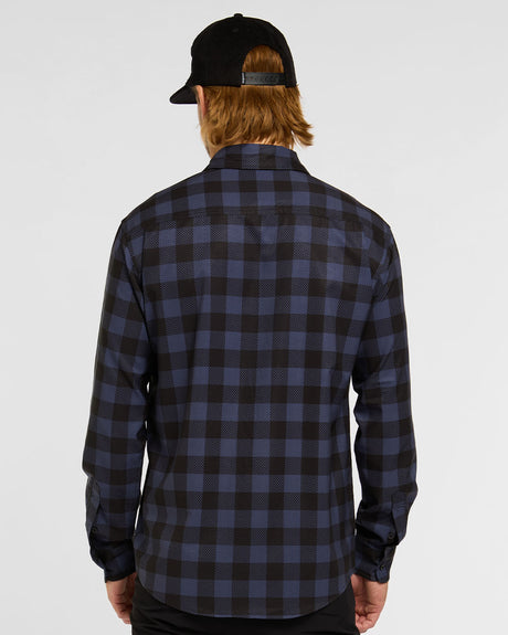 Mens Tech Long Sleeve Shirt | Jet | Long Sleeves | MENS TOPS | DHaRCO | Image 2 of 8