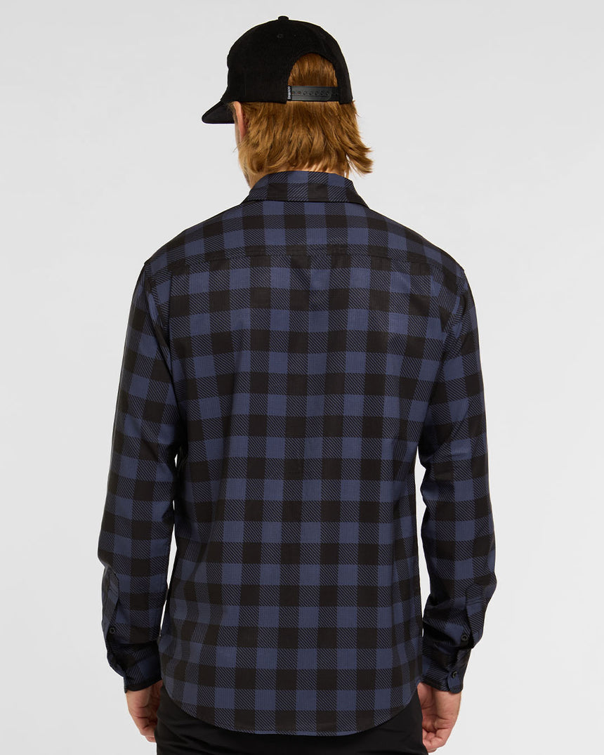 Mens Tech Long Sleeve Shirt | Jet | Long Sleeves | MENS TOPS | DHaRCO | Image 2 of 8