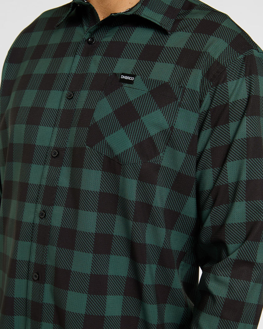 Mens Tech Long Sleeve Shirt | Gus | Long Sleeves | MENS TOPS | DHaRCO | Image 6 of 6