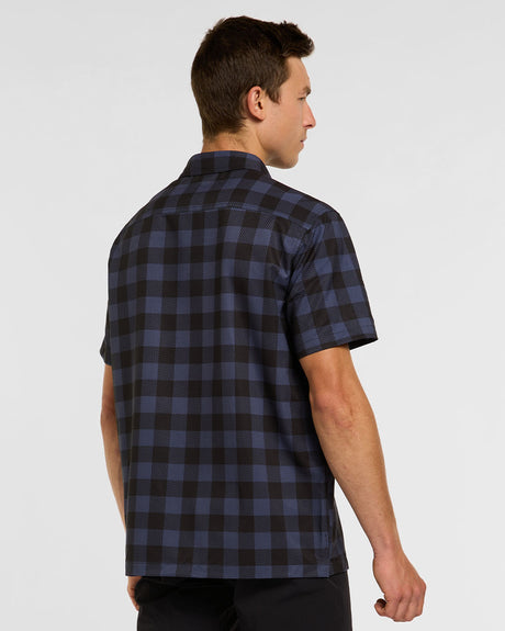 Mens Tech Party Shirt | Jet | Short Sleeves | MENS TOPS | DHaRCO | Image 2 of 6