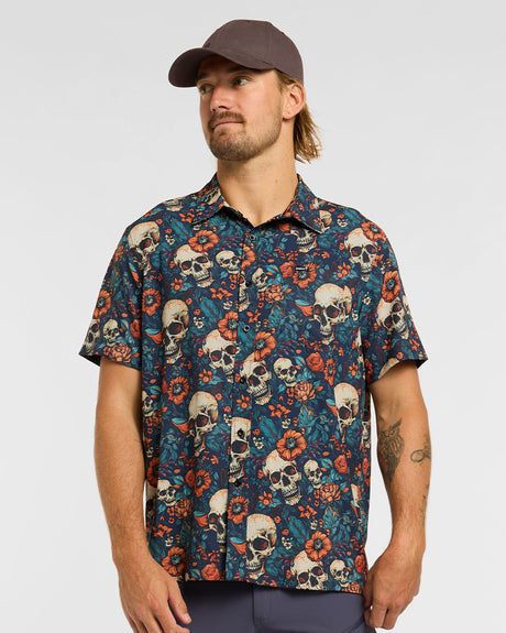 Mens Tech Party Shirt | Skullduggery | Short Sleeves | MENS TOPS | DHaRCO | Image 1 of 6