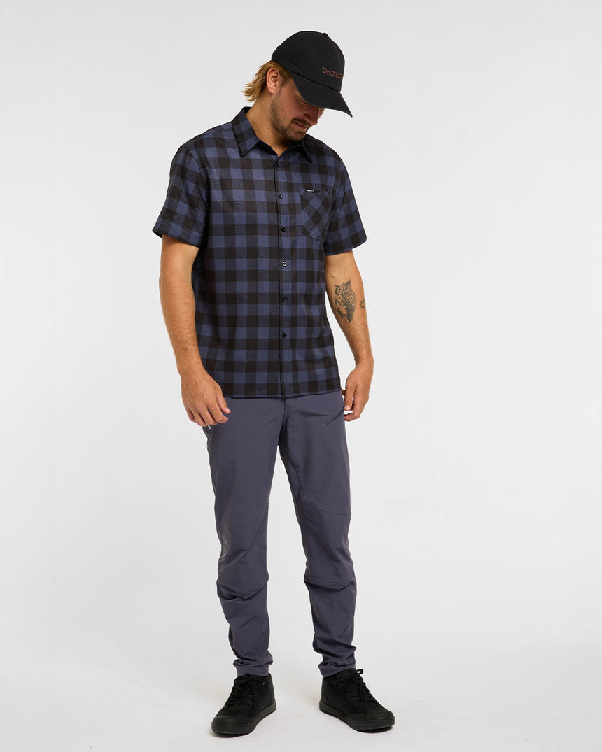 Mens Tech Party Shirt | Jet | Short Sleeves | MENS TOPS | DHaRCO | Image 5 of 6