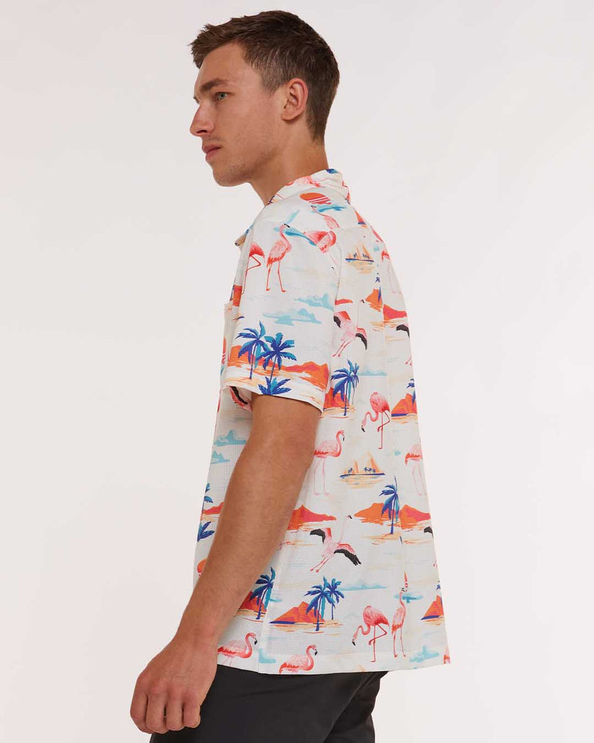 Mens Tech Party Shirt | Jessie | Short Sleeves | MENS TOPS | DHaRCO | Image 3 of 6