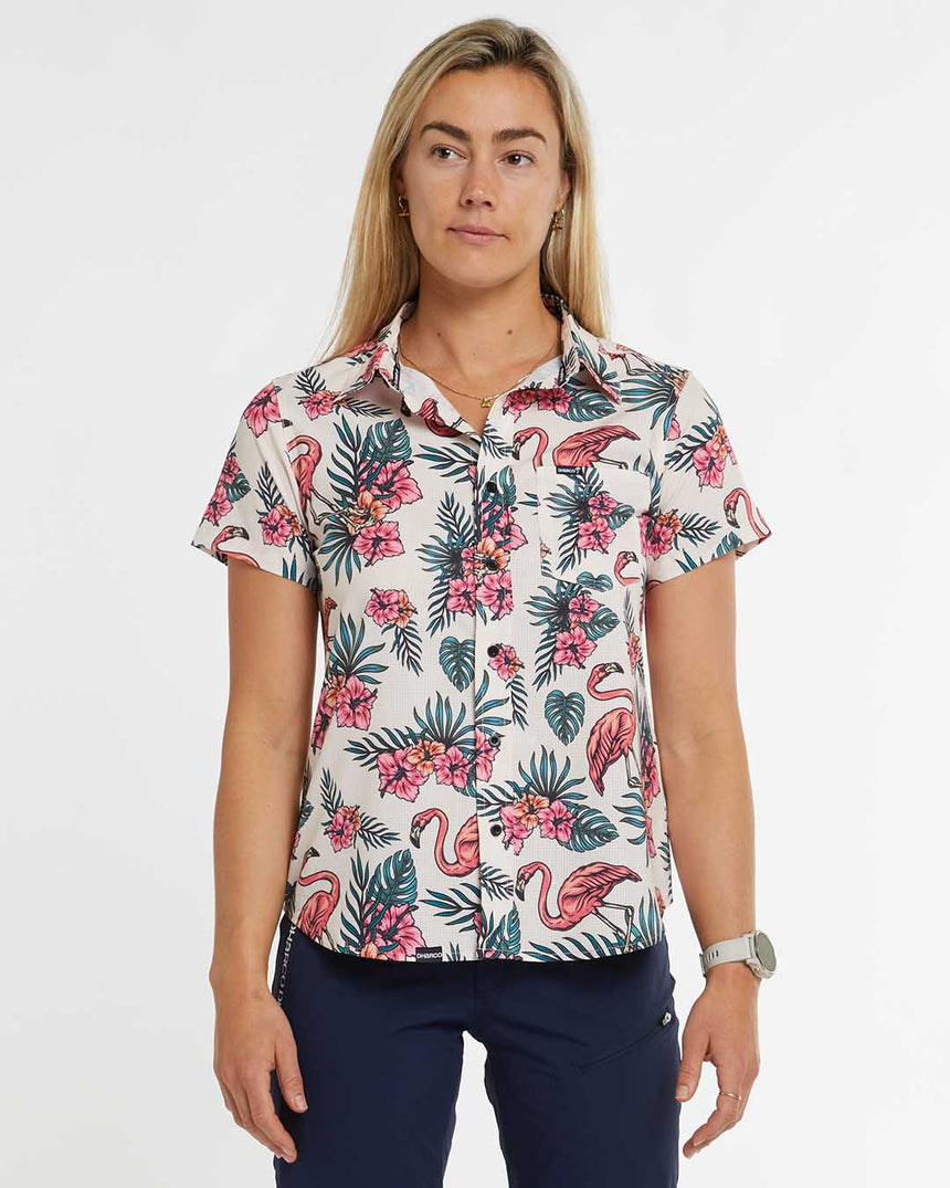 Womens Tech Party Shirt | Crissy | Short Sleeves | WOMENS TOPS | DHaRCO | Image 1 of 8