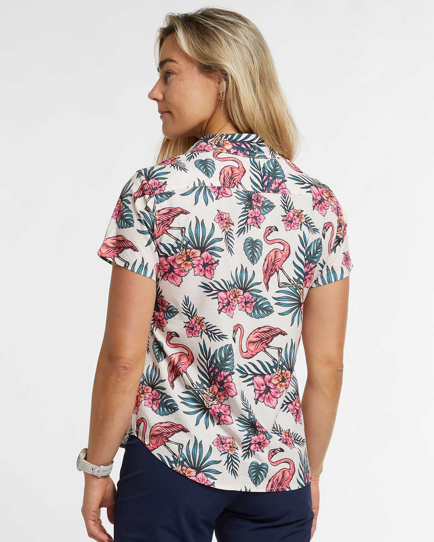 Womens Tech Party Shirt | Crissy | Short Sleeves | WOMENS TOPS | DHaRCO | Image 2 of 8