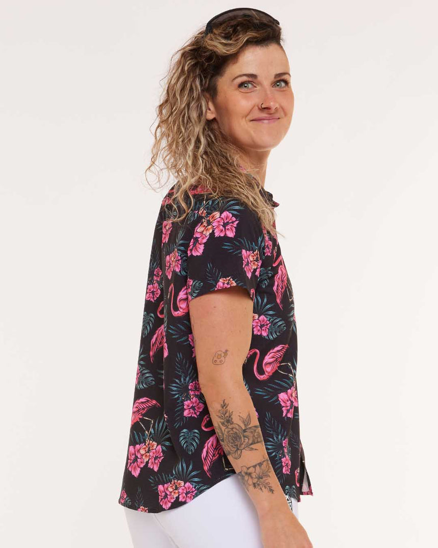 Womens Tech Party Shirt | Parker | Short Sleeves | WOMENS TOPS | DHaRCO | Image 3 of 8