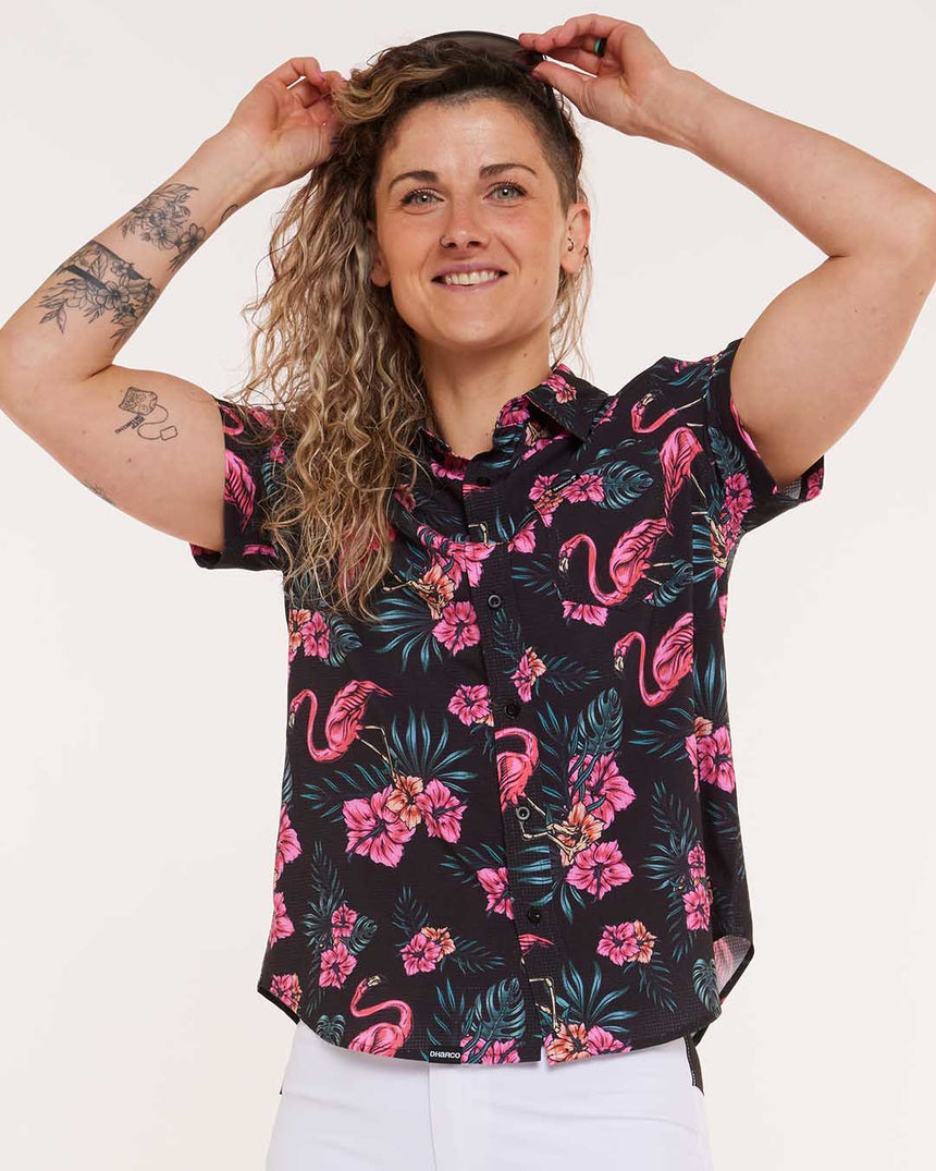 Womens Tech Party Shirt | Parker | Short Sleeves | WOMENS TOPS | DHaRCO | Image 5 of 8
