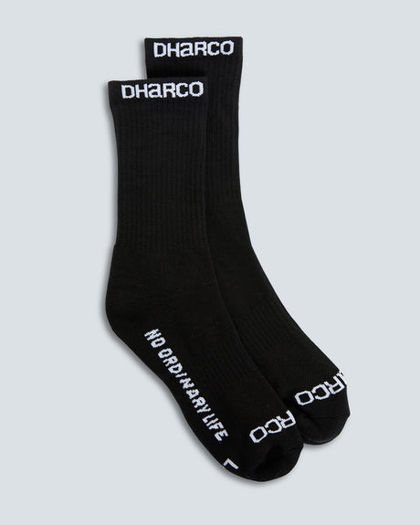 Crew Socks | Black | UNISEX ACCESSORIES | DHaRCO | Image 2 of 2