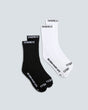 2 Pack: Black & White | Crew Socks | UNISEX ACCESSORIES | DHaRCO | Image 1 of 3