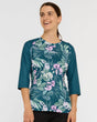 Womens 3/4 Sleeve Jersey | Wild Orchid | 3/4 Sleeves | WOMENS TOPS | DHaRCO | Image 1 of 8