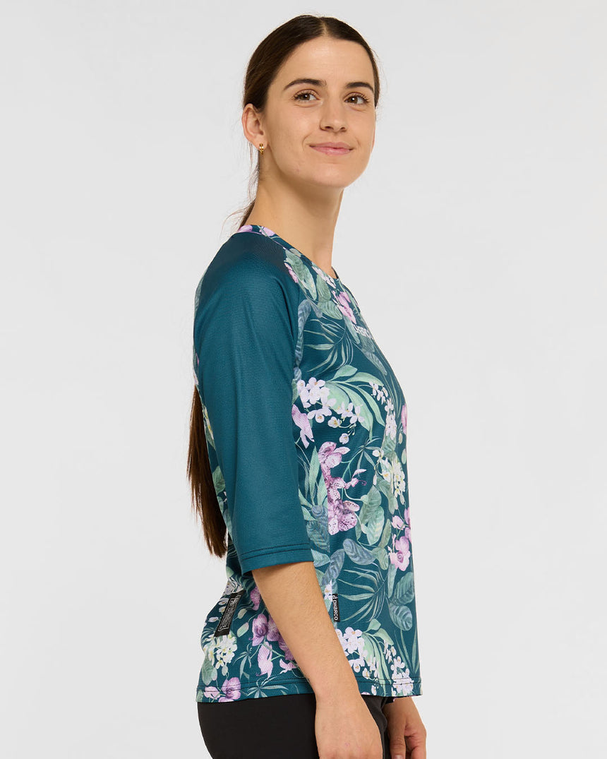 Womens 3/4 Sleeve Jersey | Wild Orchid | 3/4 Sleeves | WOMENS TOPS | DHaRCO | Image 3 of 8