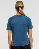 Womens Ather Short Sleeve Jersey | Morrocan Blue | Short Sleeves | WOMENS TOPS | DHaRCO | Image 2 of 6