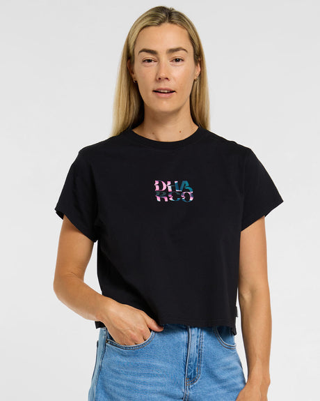 Womens Cotton Crop | Aurora | Short Sleeves | WOMENS TOPS | DHaRCO | Image 1 of 6