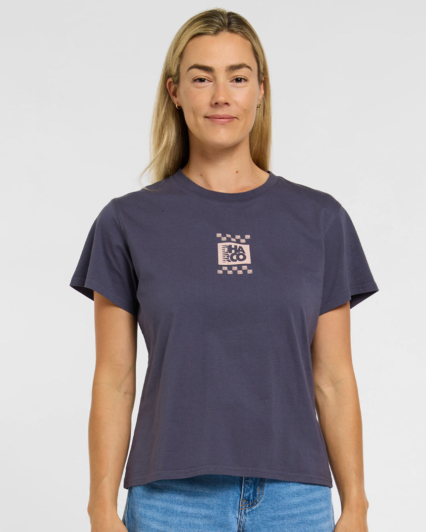 Womens Cotton Tee | Checkmate | Short Sleeves | WOMENS TOPS | DHaRCO | Image 4 of 6