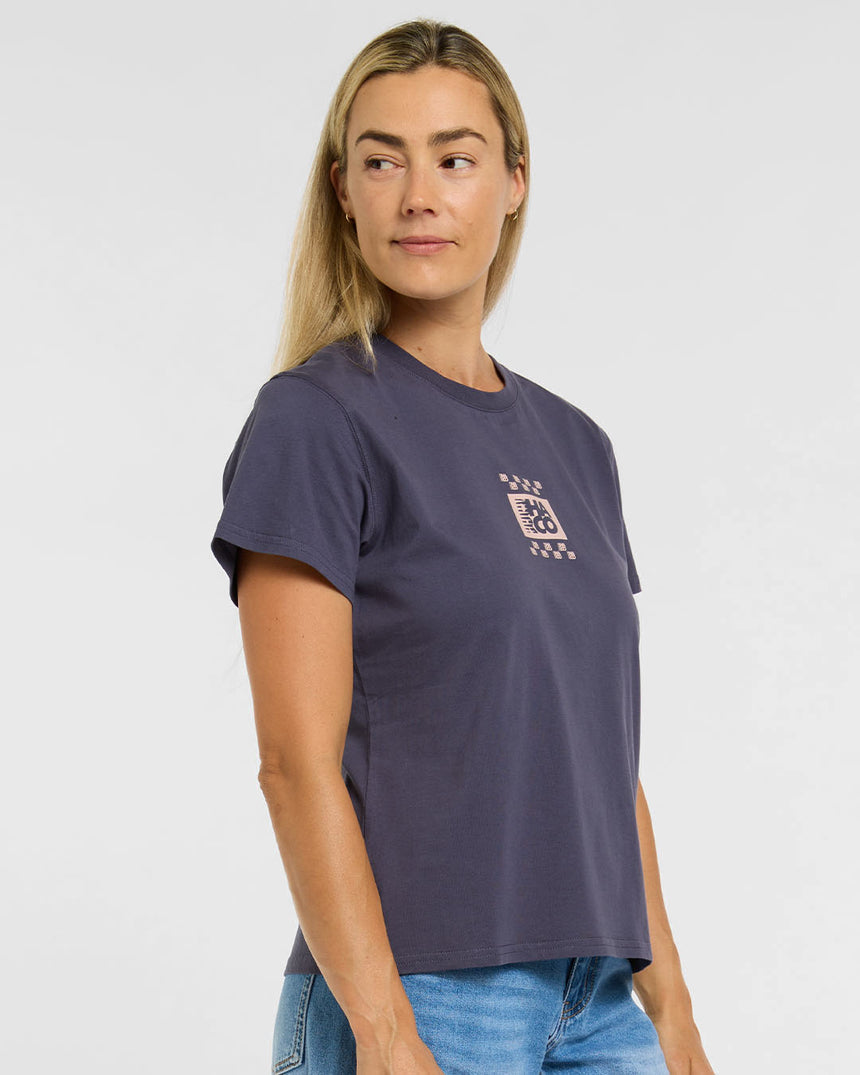 Womens Cotton Tee | Checkmate | Short Sleeves | WOMENS TOPS | DHaRCO | Image 5 of 6