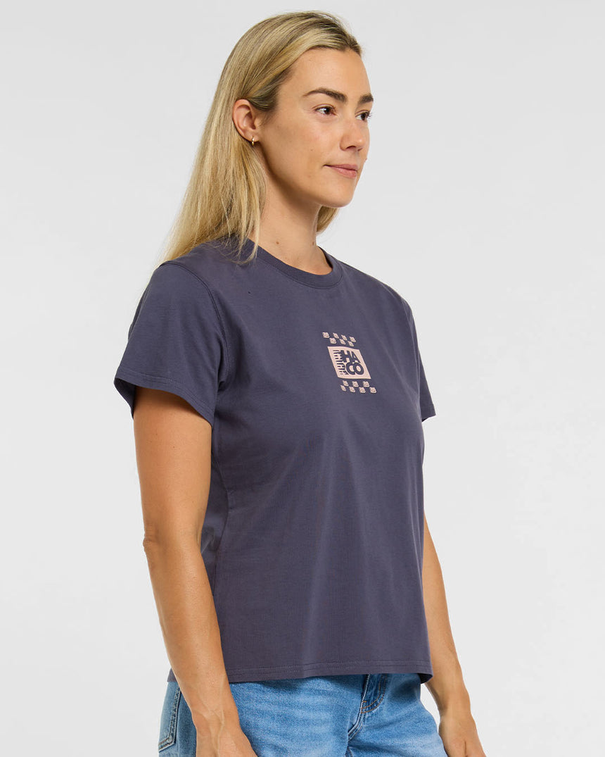 Womens Cotton Tee | Checkmate | Short Sleeves | WOMENS TOPS | DHaRCO | Image 1 of 6