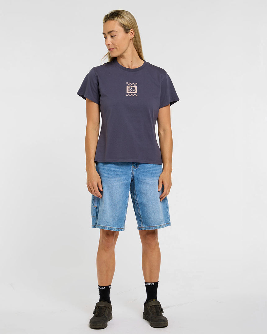 Womens Cotton Tee | Checkmate | Short Sleeves | WOMENS TOPS | DHaRCO | Image 6 of 6