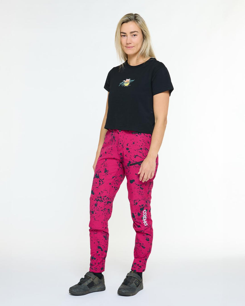 Womens Cotton Crop | Decade of DHaRCO Black | Short Sleeves | WOMENS TOPS | DHaRCO | Image 4 of 6