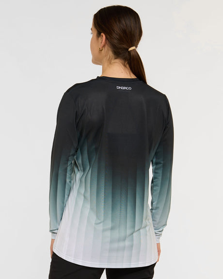 Womens Race Jersey | Midnight Prism | Long Sleeves | WOMENS TOPS | DHaRCO | Image 2 of 6