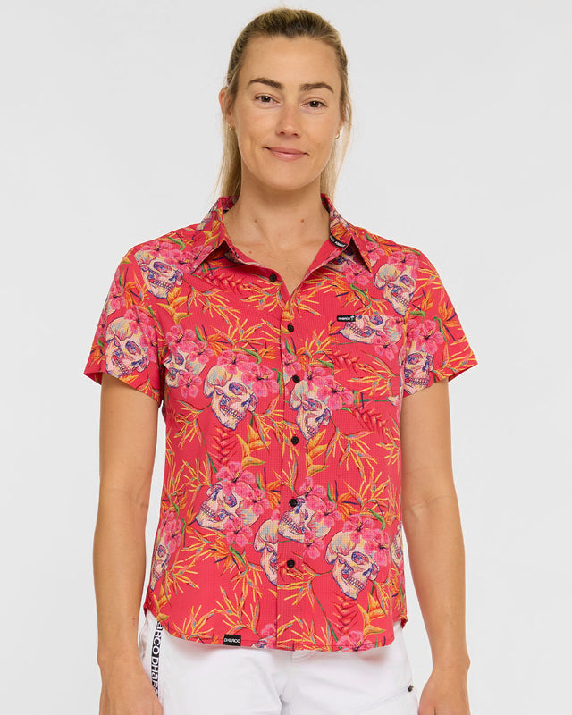 Womens Tech Party Shirt | Paradise | Short Sleeves | WOMENS TOPS | DHaRCO | Image 1 of 8